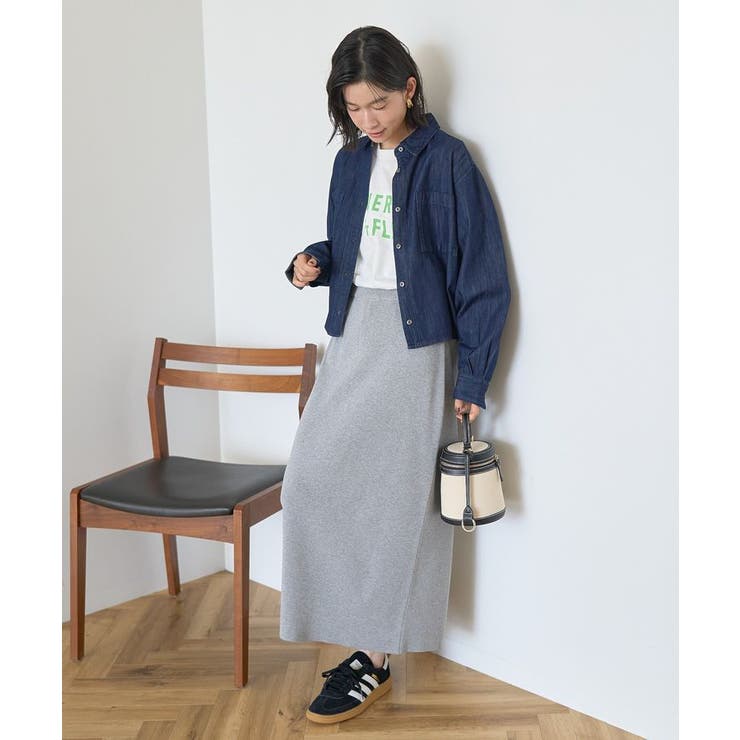 バイパチ総針ニットタイトスカート＜静電気軽減＞ | AMERICAN HOLIC | 詳細画像5 