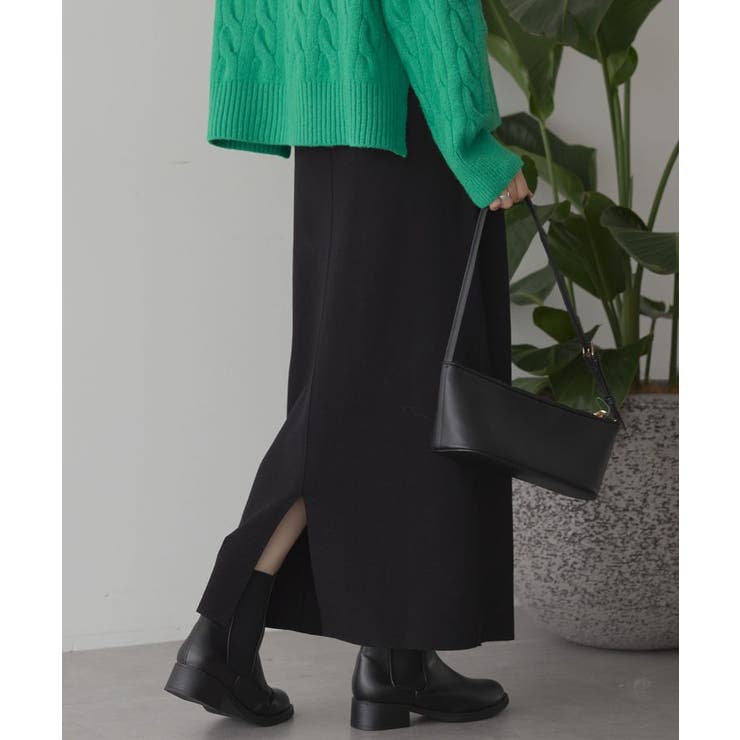 バイパチ総針ニットタイトスカート＜静電気軽減＞ | AMERICAN HOLIC | 詳細画像1 