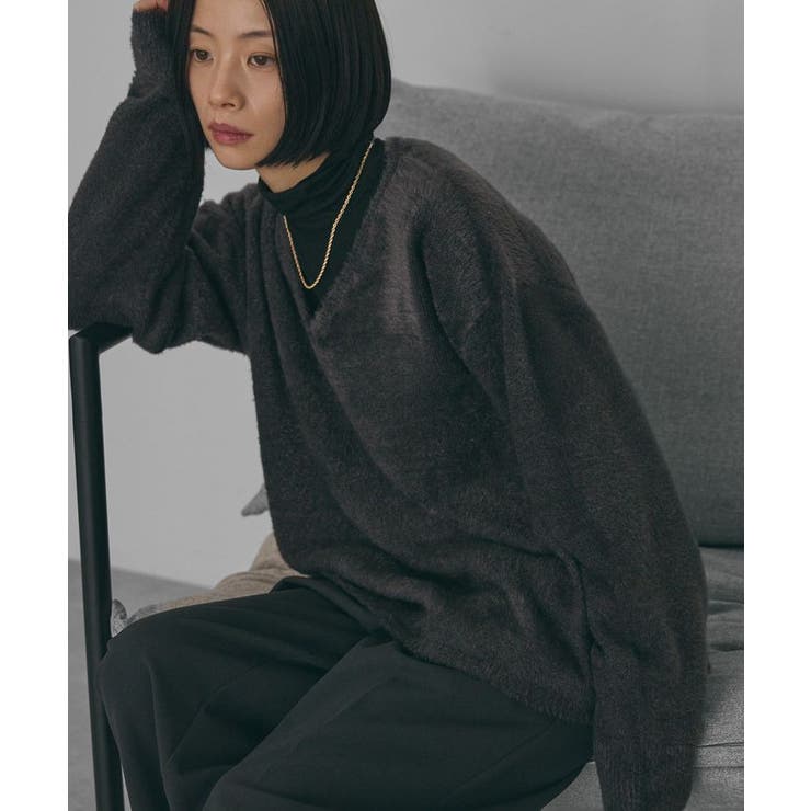 Vネックフェアリーニットプルオーバー | AMERICAN HOLIC | 詳細画像1 