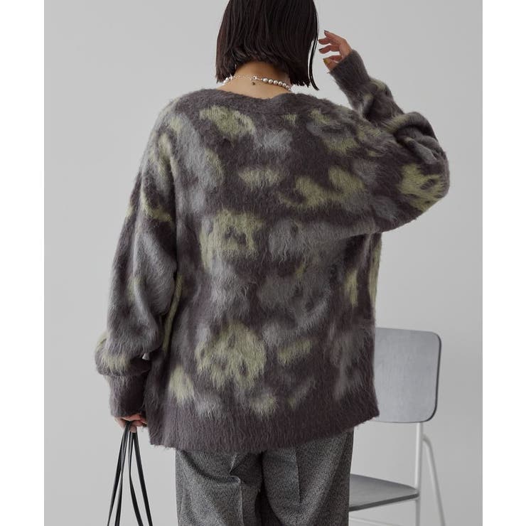 ニュアンス柄ニットカーディガン | AMERICAN HOLIC | 詳細画像3 