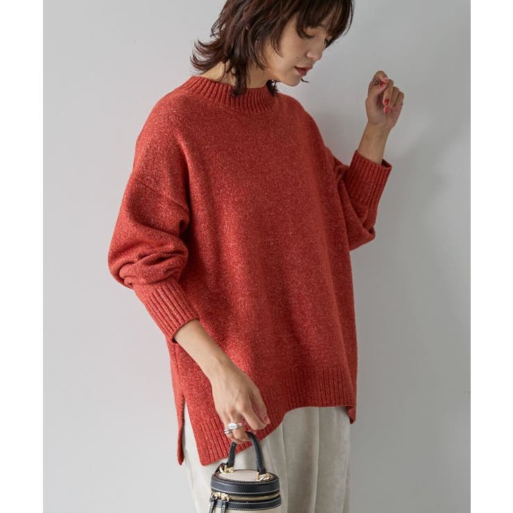 サイドスリットハイネックニットプルオーバー | AMERICAN HOLIC | 詳細画像13 