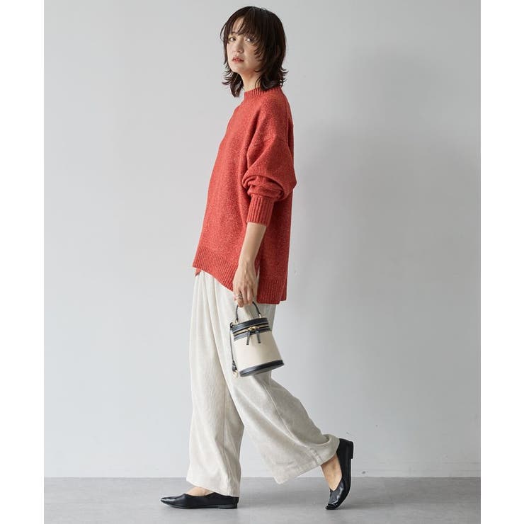 サイドスリットハイネックニットプルオーバー | AMERICAN HOLIC | 詳細画像17 