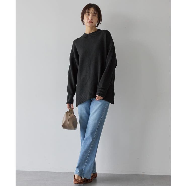 サイドスリットハイネックニットプルオーバー | AMERICAN HOLIC | 詳細画像10 