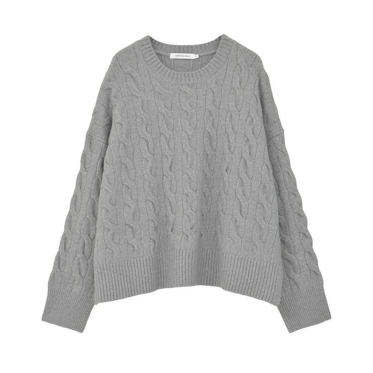 ミドルゲージケーブルニットプルオーバー | AMERICAN HOLIC | 詳細画像51 