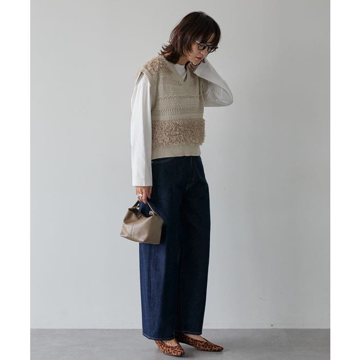 ループミックスニットベスト | AMERICAN HOLIC | 詳細画像4 