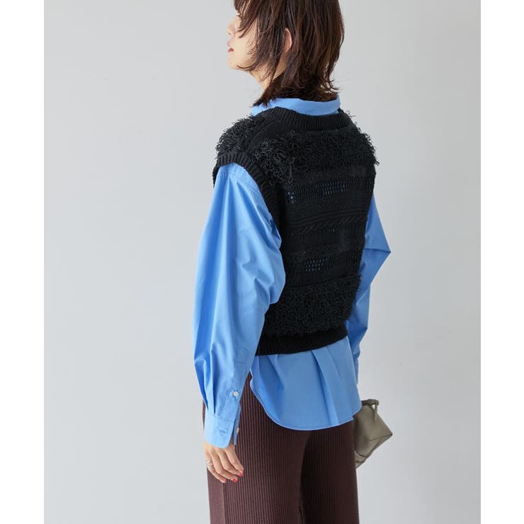 ループミックスニットベスト | AMERICAN HOLIC | 詳細画像8 