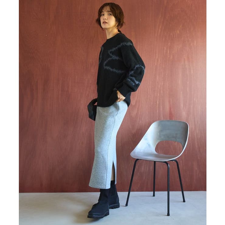 ニュアンスライン柄ニットプルオーバー | AMERICAN HOLIC | 詳細画像4 