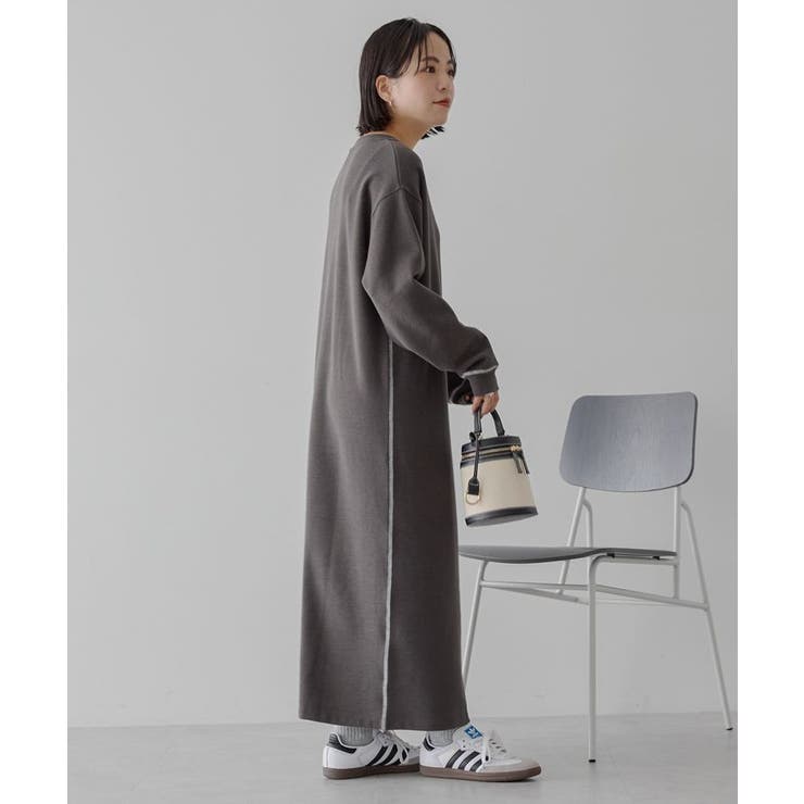 スムース起毛ボックスシルエットワンピース | AMERICAN HOLIC | 詳細画像10 