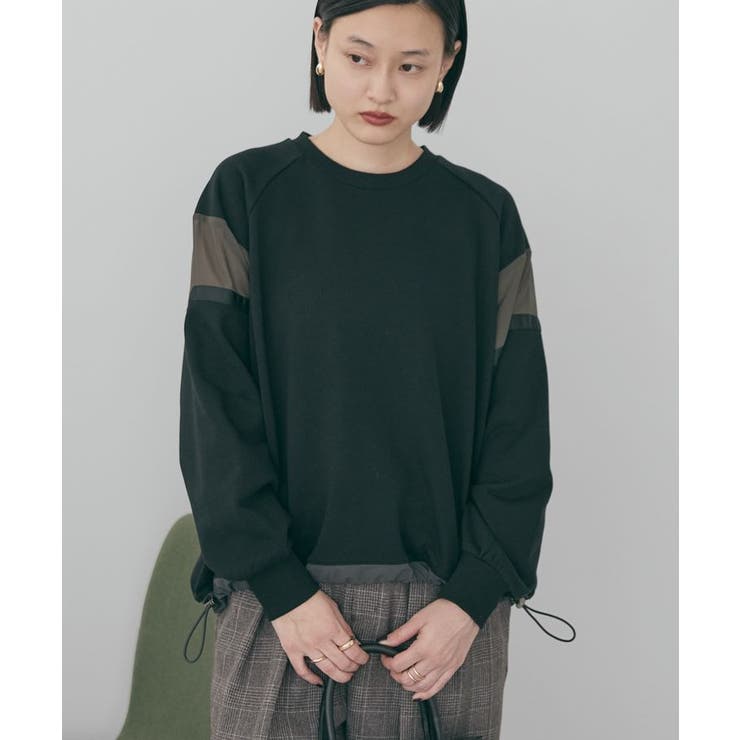 異素材ドロスト配色プルオーバー | AMERICAN HOLIC | 詳細画像3 