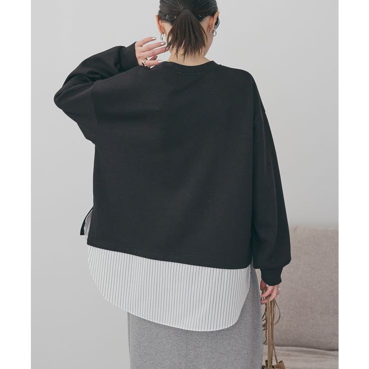 シャツテールドッキングプルオーバー | AMERICAN HOLIC | 詳細画像4 