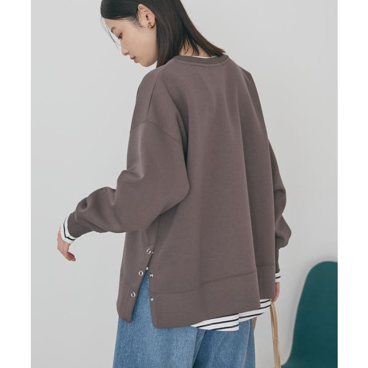 ブラウン | サイドドットポンチプルオーバー | AMERICAN HOLIC