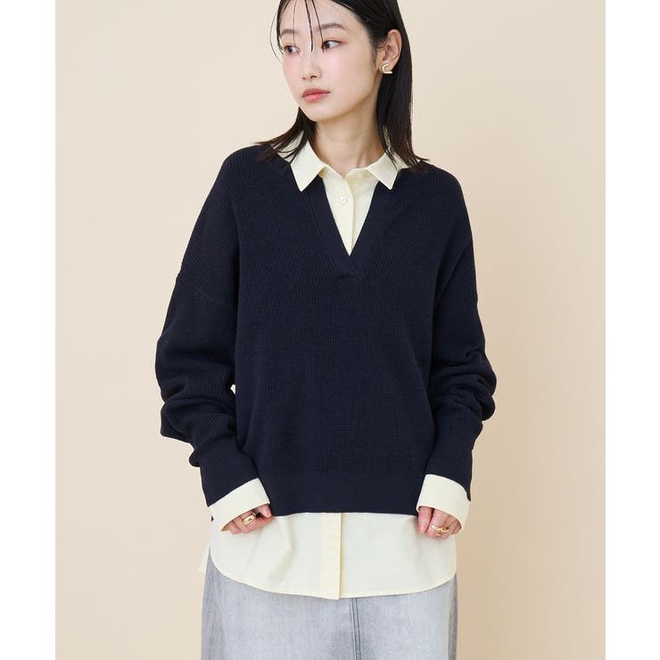 ワッフルライクニットプルオーバー | AMERICAN HOLIC | 詳細画像16 