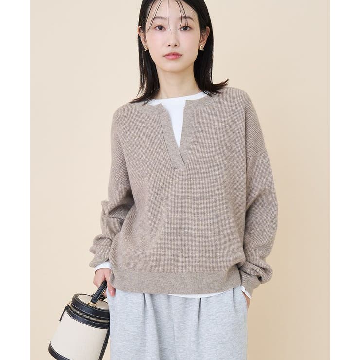 ワッフルライクニットプルオーバー | AMERICAN HOLIC | 詳細画像2 