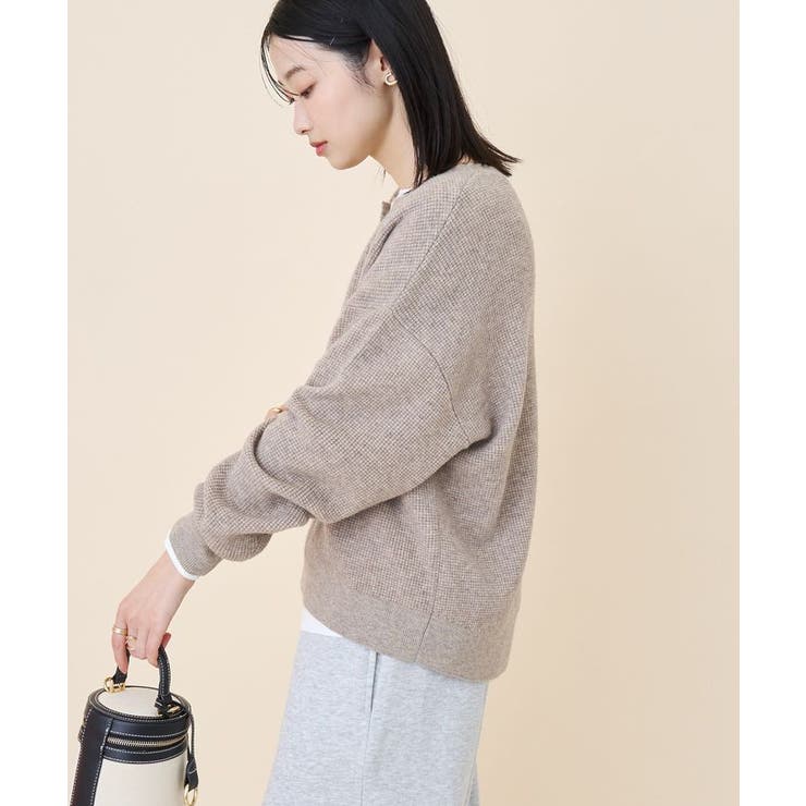 ワッフルライクニットプルオーバー | AMERICAN HOLIC | 詳細画像3 