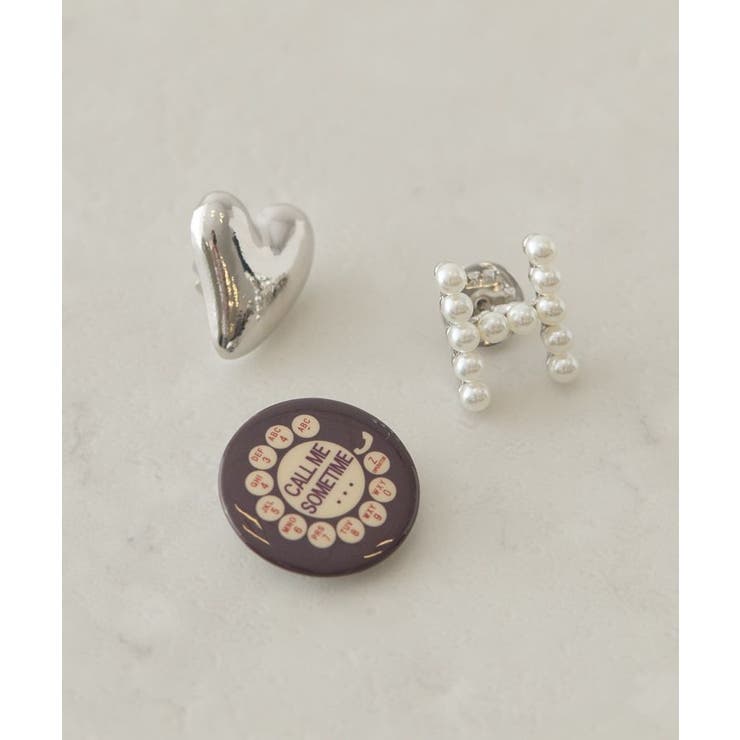 シルバー | 【3点SET】アソートブローチ | AMERICAN HOLIC