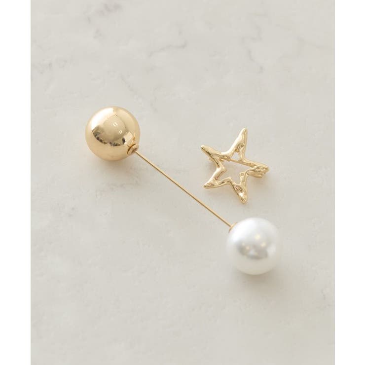 ゴールド | 【2点SET】パールピン&スター | AMERICAN HOLIC