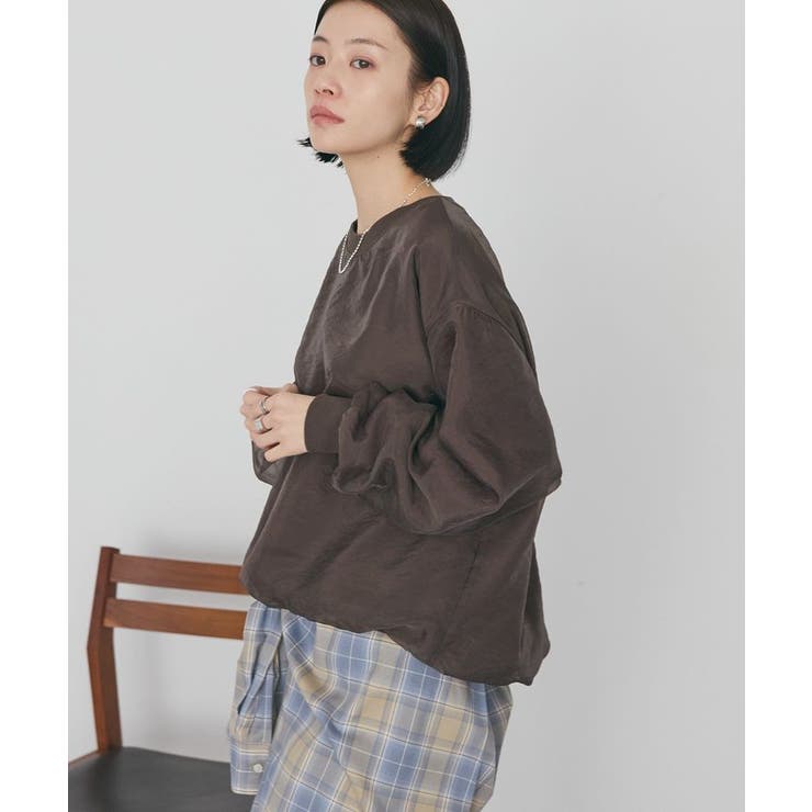 オーガンジーレイヤードスウェットプルオーバー | AMERICAN HOLIC | 詳細画像25 