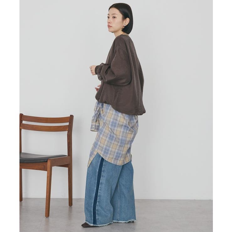 オーガンジーレイヤードスウェットプルオーバー | AMERICAN HOLIC | 詳細画像28 