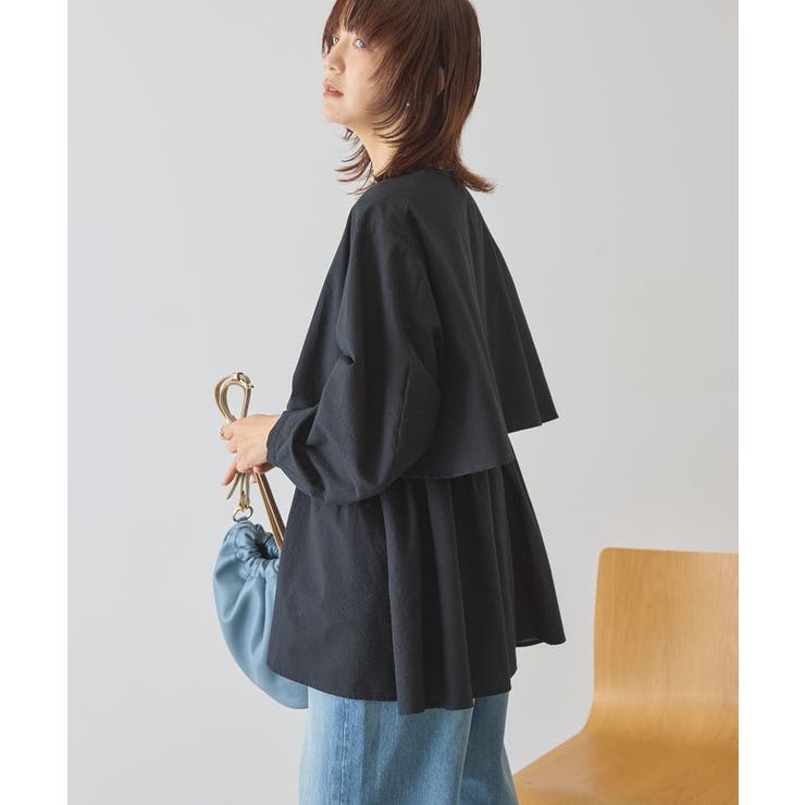 サッカーティアードブラウス[品番：EHEW0051445]｜AMERICAN HOLIC