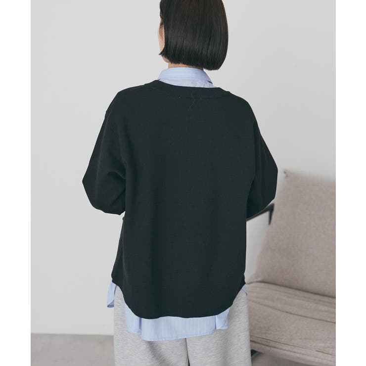 クルーネックニットカーディガン | AMERICAN HOLIC | 詳細画像4 