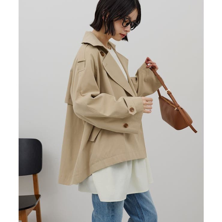 ショートトレンチコート | AMERICAN HOLIC | 詳細画像7 