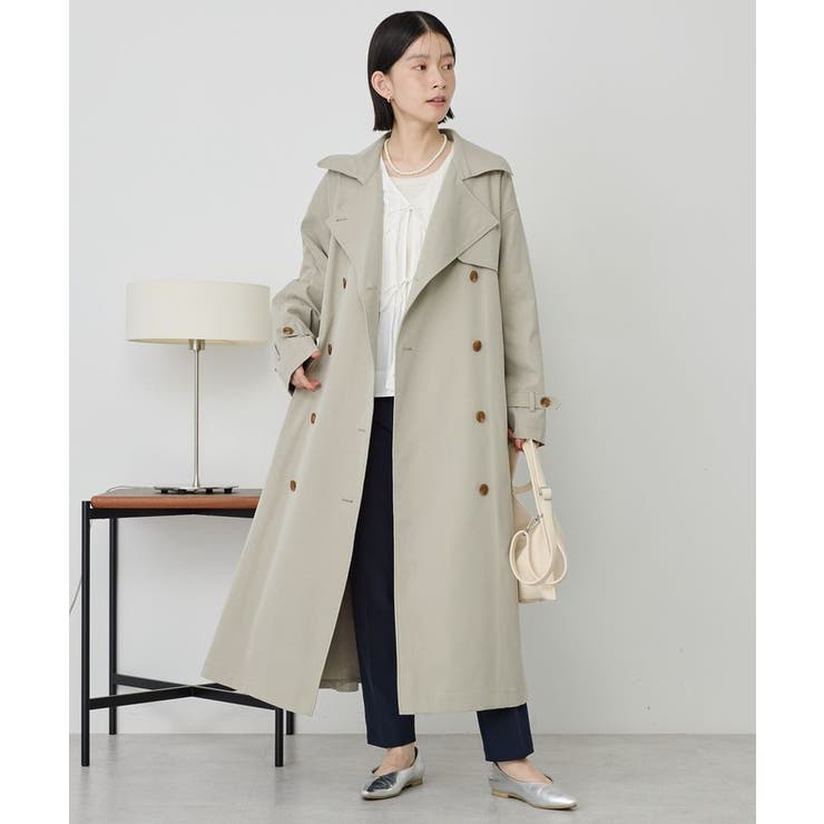 ロングトレンチコート | AMERICAN HOLIC | 詳細画像5 