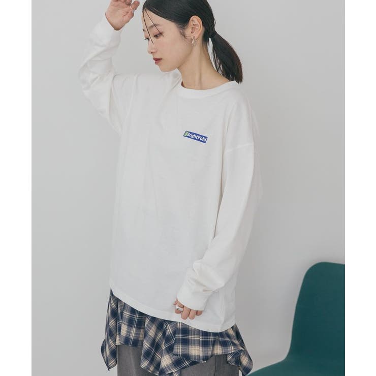 カンパニーロゴ風ロングTシャツ | AMERICAN HOLIC | 詳細画像11 