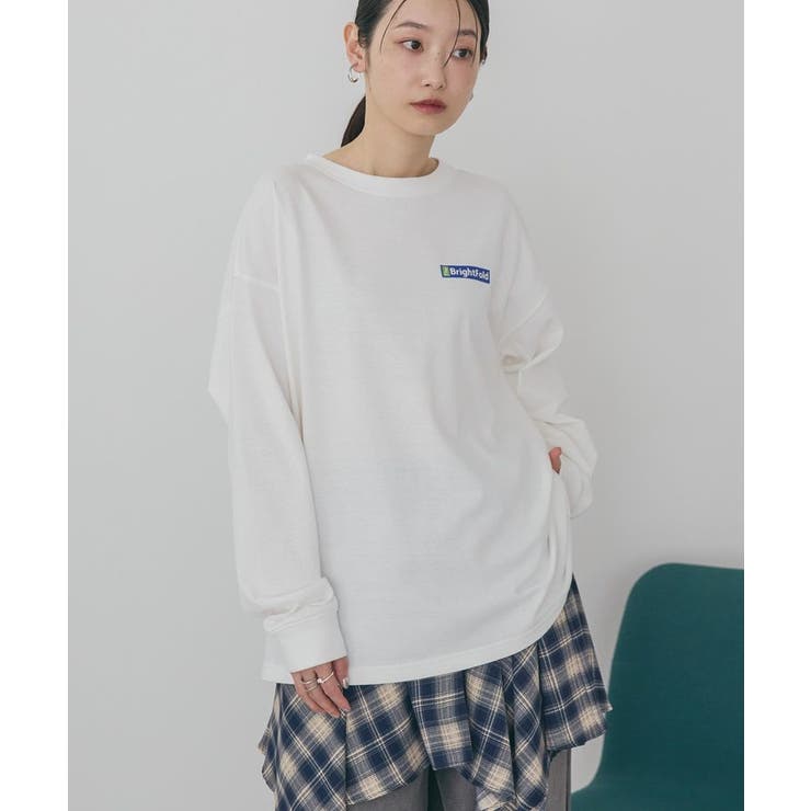 カンパニーロゴ風ロングTシャツ | AMERICAN HOLIC | 詳細画像13 