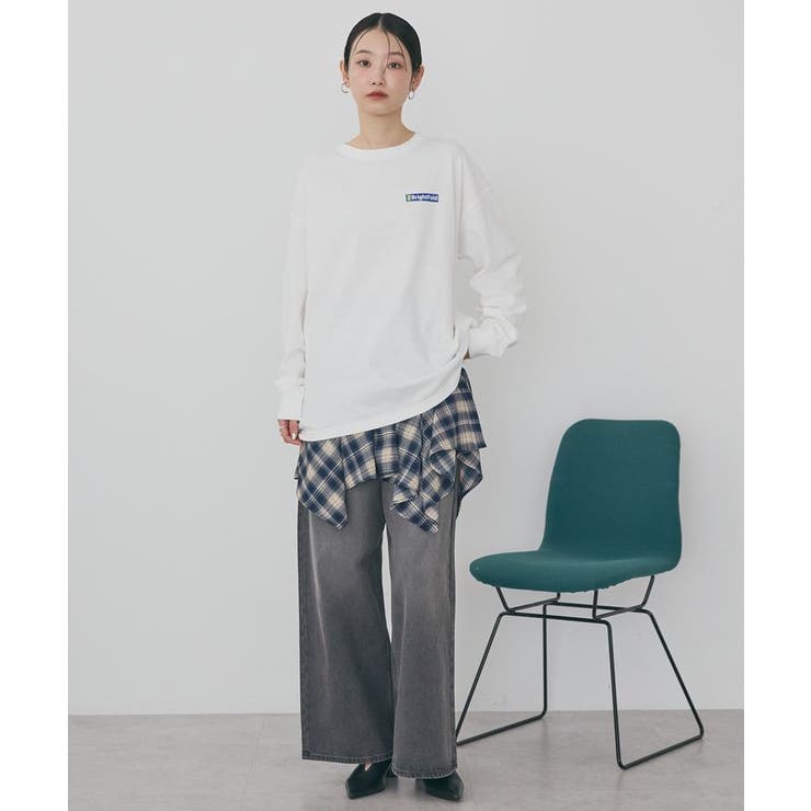 カンパニーロゴ風ロングTシャツ | AMERICAN HOLIC | 詳細画像16 