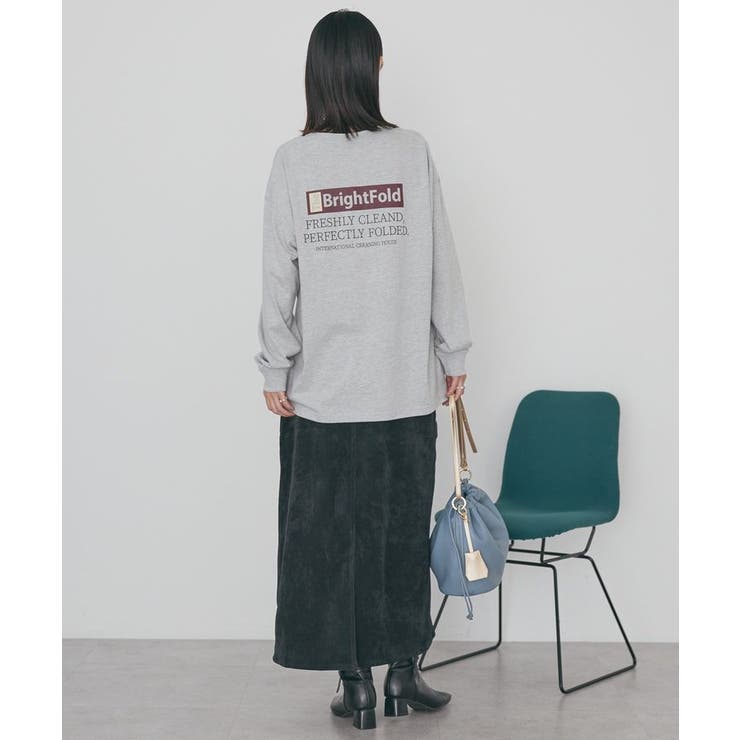 カンパニーロゴ風ロングTシャツ | AMERICAN HOLIC | 詳細画像8 