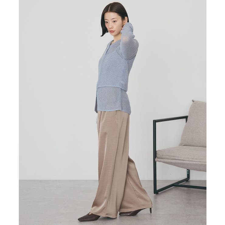 サテンリラックスイージーパンツ | AMERICAN HOLIC | 詳細画像13 