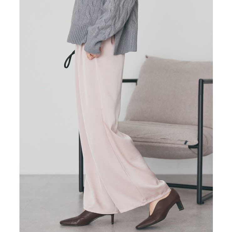 サテンリラックスイージーパンツ | AMERICAN HOLIC | 詳細画像17 