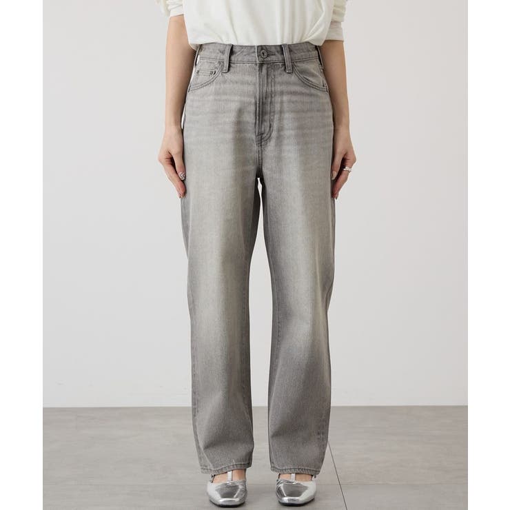 グレー | ルーズストレートデニムパンツ | AMERICAN HOLIC