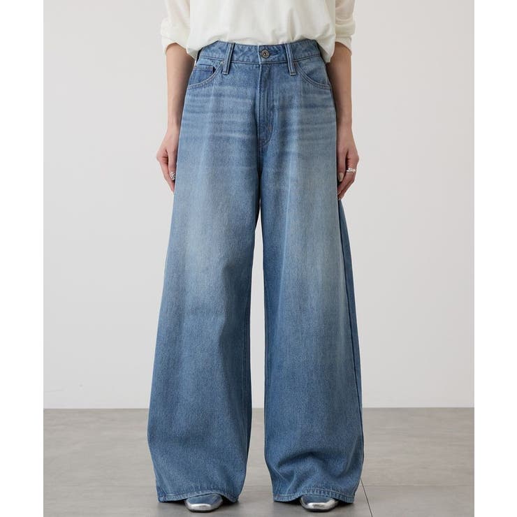 ライトインディゴ | ワイドデニムパンツ | AMERICAN HOLIC