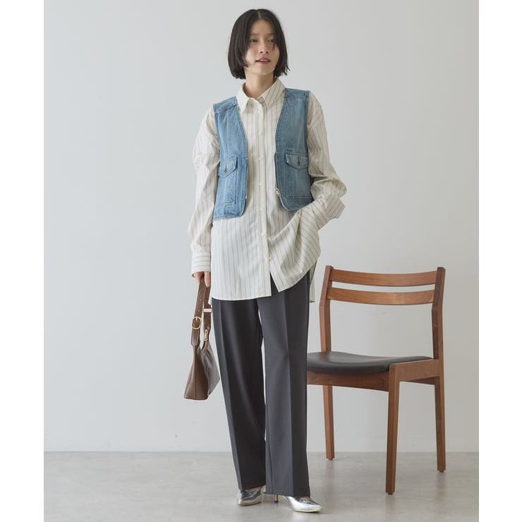 ショート丈デニムベスト | AMERICAN HOLIC | 詳細画像5 