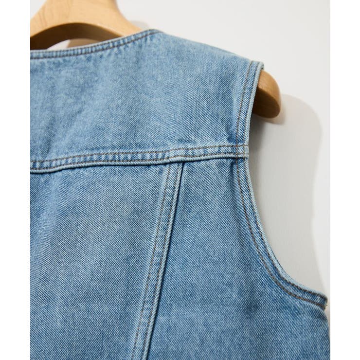 ショート丈デニムベスト | AMERICAN HOLIC | 詳細画像18 