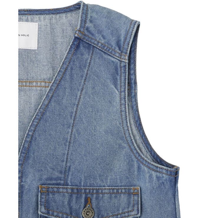 ショート丈デニムベスト | AMERICAN HOLIC | 詳細画像22 