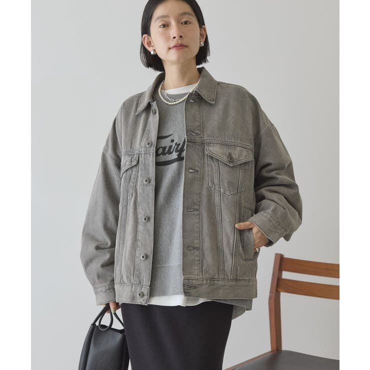 グレー | ロング丈デニムジャケット | AMERICAN HOLIC