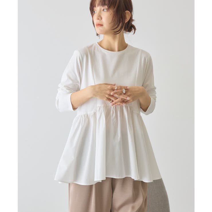 布帛切替ペプラムプルオーバー | AMERICAN HOLIC | 詳細画像2 