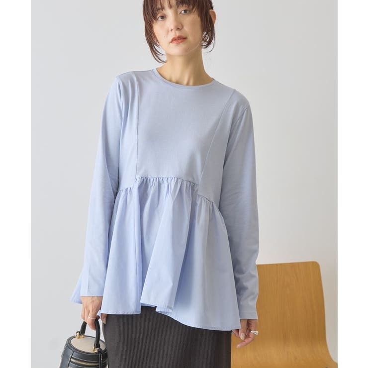 布帛切替ペプラムプルオーバー | AMERICAN HOLIC | 詳細画像6 