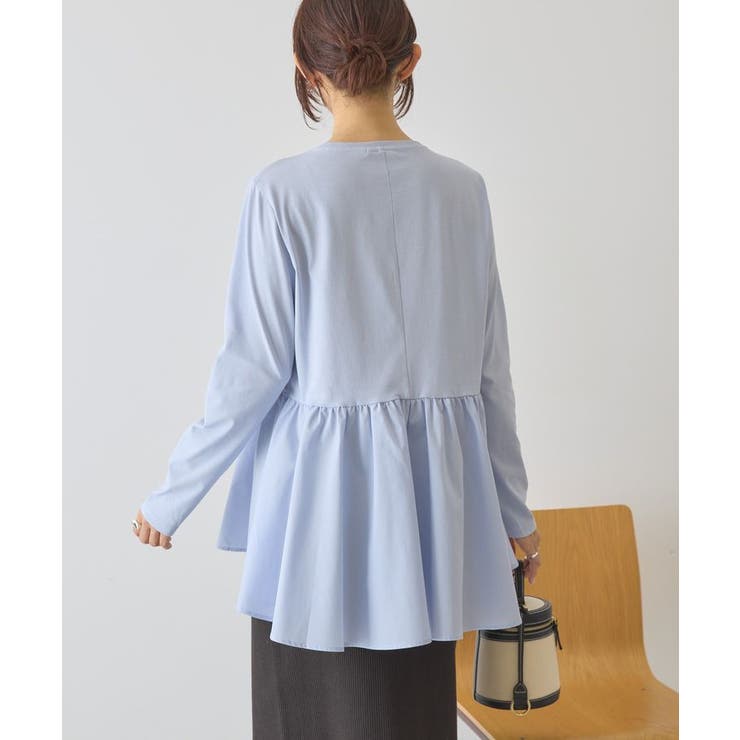 布帛切替ペプラムプルオーバー | AMERICAN HOLIC | 詳細画像7 