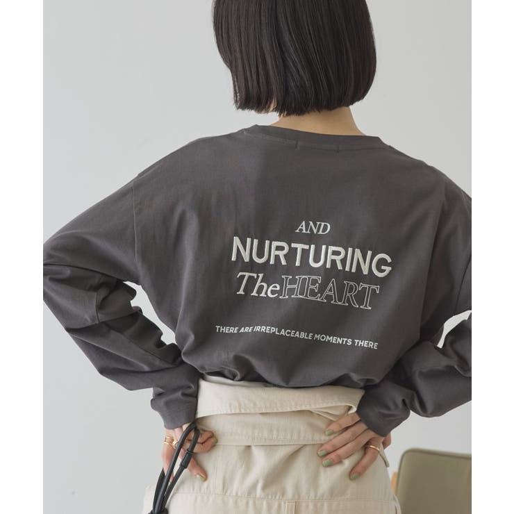 NURTURING 刺繍ロゴロンT[品番：EHEW0051815]｜AMERICAN HOLIC