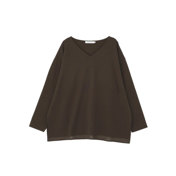 Vネック裾異素材ポンチプルオーバー | AMERICAN HOLIC | 詳細画像21 