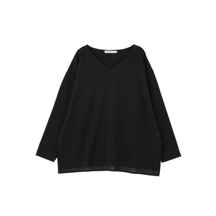 Vネック裾異素材ポンチプルオーバー | AMERICAN HOLIC | 詳細画像32 