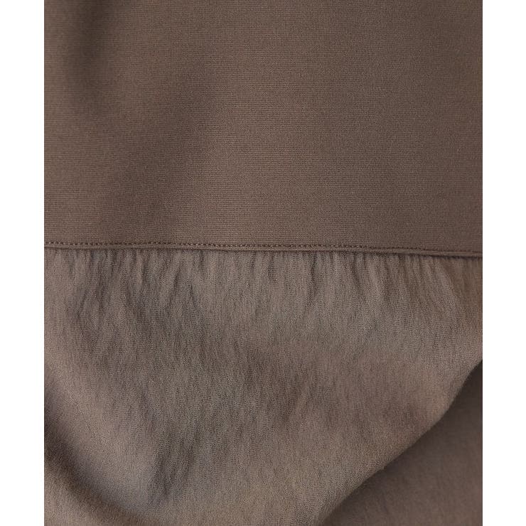 Vネック裾異素材ポンチプルオーバー | AMERICAN HOLIC | 詳細画像5 