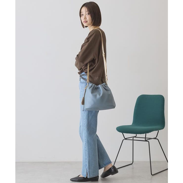 Vネック裾異素材ポンチプルオーバー | AMERICAN HOLIC | 詳細画像7 