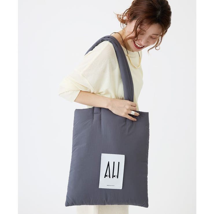 チャコールグレー | パテッドホリホリトートバッグ | AMERICAN HOLIC