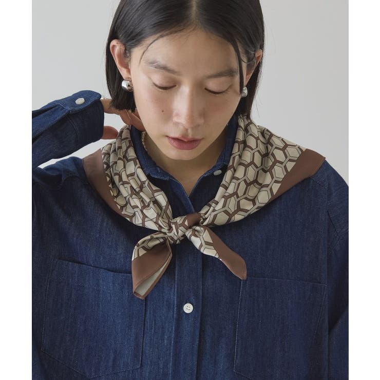亀甲柄スカーフ | AMERICAN HOLIC | 詳細画像1 