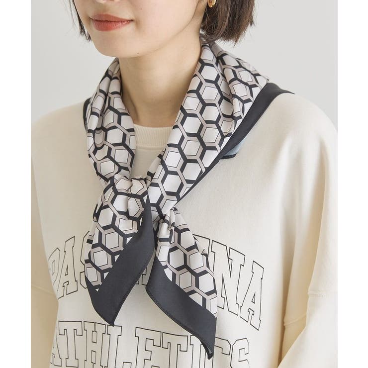 ブラック | 亀甲柄スカーフ | AMERICAN HOLIC