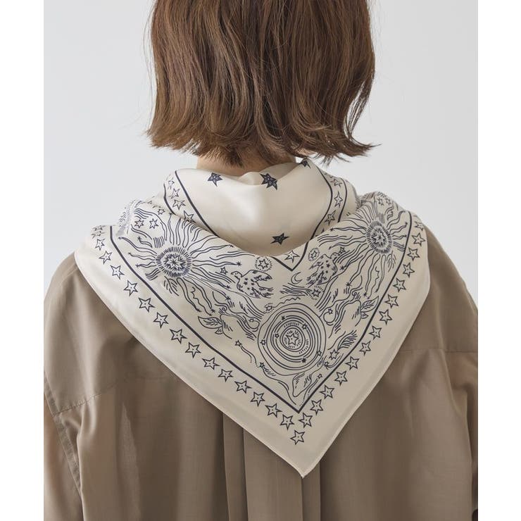 シルキーバンダナ柄スカーフ | AMERICAN HOLIC | 詳細画像7 